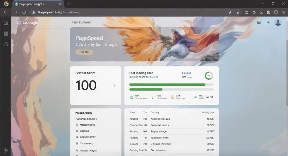 Painel do Google PageSpeed Insights com nota A
